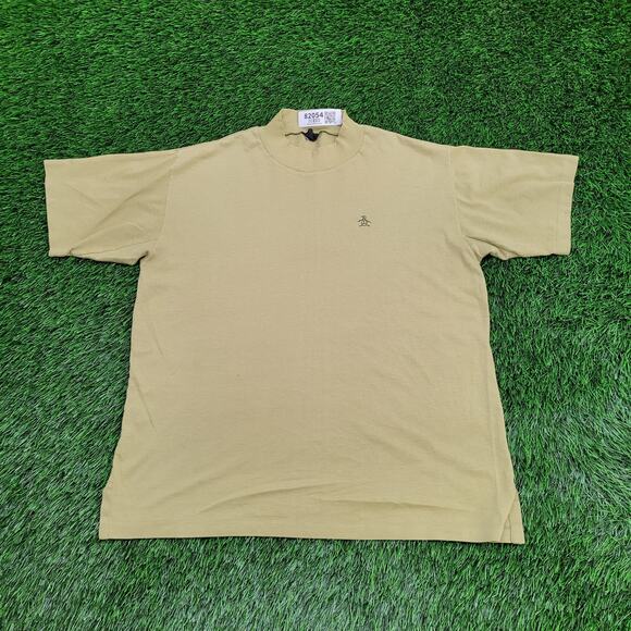 Vintage 90s Munsingwear MOD Shirt Large 21x25 Cropped Green - Picture 1 of 12